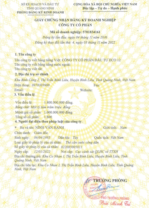 Giấy phép kinh doanh